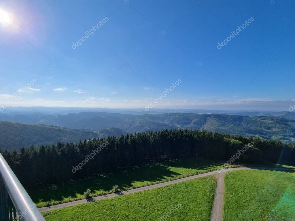 Vista desde el Schombergturm (torre Schomberg) en el Schomberg cerca