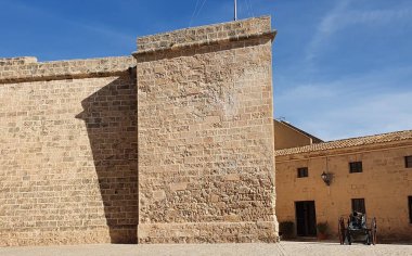 Castel Sant Carles Askeri Müzesi Avlusu, Palma, Mallorca, Balear Adaları, İspanya