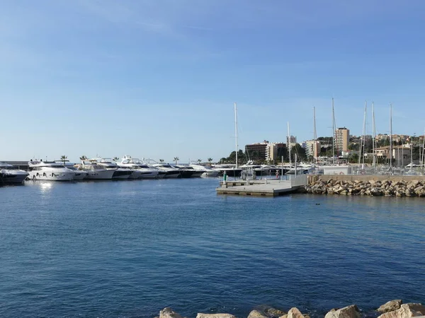 Marina Van Cala Mayor Mallorca Balearen Spanje — Stockfoto