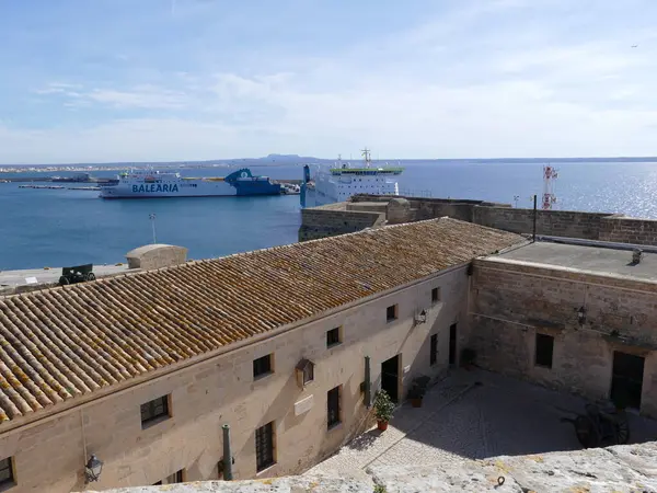 Castel Sant Carles Askeri Müzesi Avlusu Palma Mallorca Balear Adaları — Stok fotoğraf