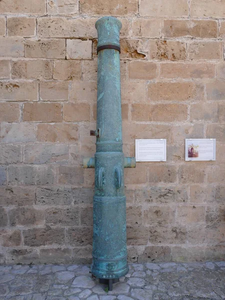 Cannon Barrel Wall Castel Sant Carles Military Museum Palma Mallorca — Stock Photo, Image