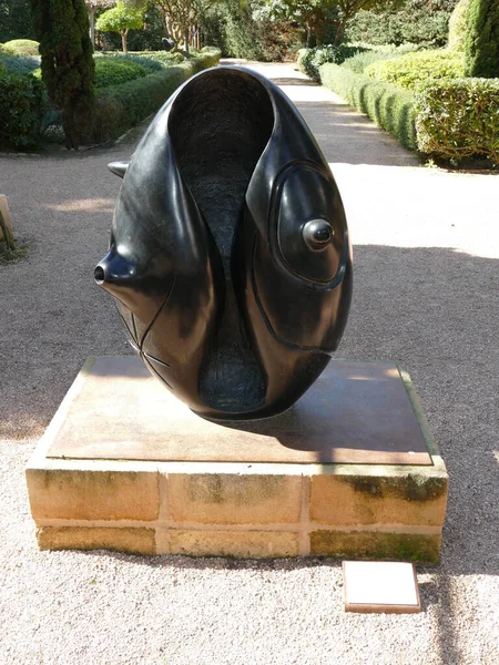 Kunstobjekt Des Künstlers Joan Miro Marivent Meer Und Wind Park — Stockfoto