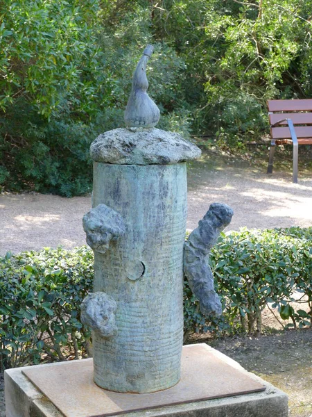 Objet Art Artiste Joan Miro Dans Parc Marivent Mer Vent — Photo