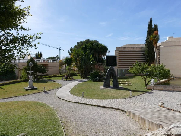 Скульптуры Парке Знаменитого Музея Джоан Миро Майорке Балеарские Острова Испания — стоковое фото