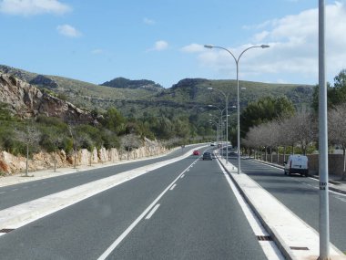 Yeni Pollenca Bypass, Mallorca, Balearic Adaları, İspanya