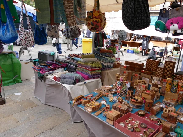 Lokales Kunsthandwerk Auf Dem Wochen Bauern Vieh Floh Und Kunsthandwerkermarkt — Stockfoto