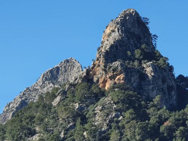 Serra de Tramuntana, Mallorca, Balearic Adaları 'nın zirvelerinden biri, İspanya