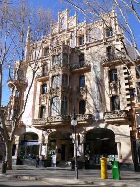 Palma, Mallorca 'daki ünlü Gran Oteli, Balearic Adaları, İspanya