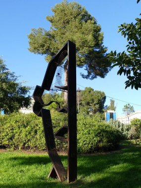 Palma, Mallorca, Balearic Adaları, İspanya 'daki Parc de sa riera' da modern sanat eserleri