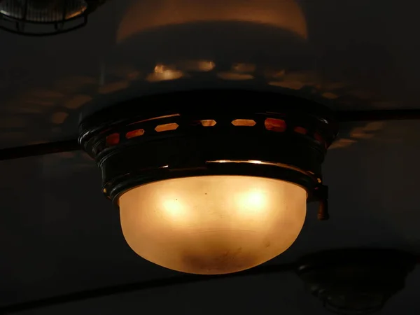 Ceiling Lamp Wagon Historic Tren Ferrocarril Soller Train Railway Soller — Stock Photo, Image