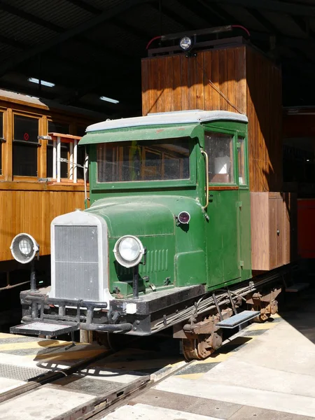 Tren Reparación Del Histórico Tren Sóller Mallorca Islas Baleares España —  Fotos de Stock