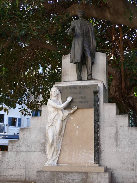 Pomnik Antonia Maury Palmie Majorka Baleary Hiszpania — Zdjęcie stockowe