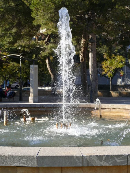 Brunnen Parc Riera Palma Mallorca Balearen Spanien — Stockfoto