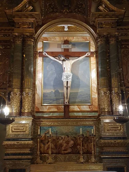 Jesus Cross Parish Church Sant Bartomeu Soller Mallorca Balearic Islands — Stock Photo, Image