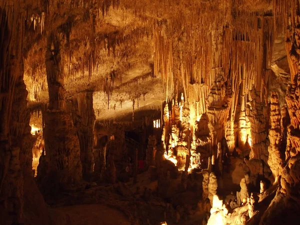 Porto Cristo Mallorca Balearic Adası Yakınlarındaki Ünlü Ejderha Mağaraları Spanya — Stok fotoğraf