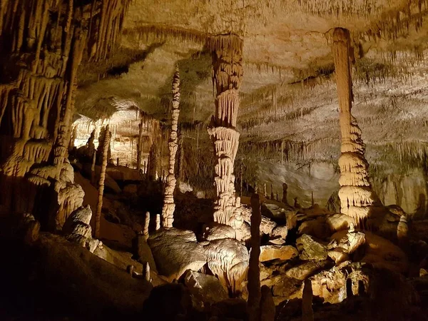 Διάσημες Σπηλιές Του Δράκου Κοντά Στο Πόρτο Κρίστο Μαγιόρκα Βαλεαρίδα — Φωτογραφία Αρχείου