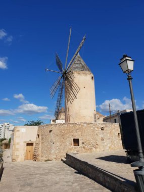 Palma, Mallorca, Balear Adaları, İspanya 'daki tarihi yel değirmeni