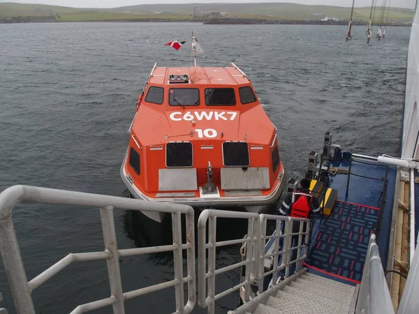 Barco Proposta Largo Lerwick Shetland Islands Escócia Reino Unido — Fotografia de Stock