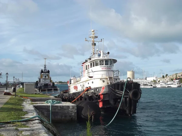 Tug Boat Harbor Royal Naval Dockyards Grand Bermuda Bermuda — Foto Stock