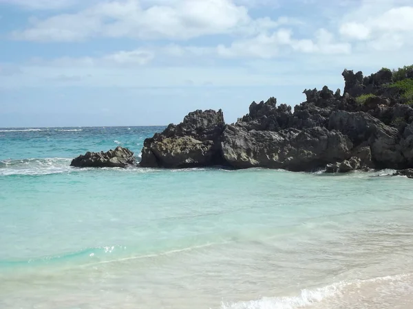 One of the beautiful beaches of Grand Bermuda is John Smith's bay with crisp white and pink sand and turquoise clear water