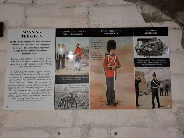 Scaur Hill Kalesi, Grand Bermuda, Bermuda 'daki askerlerin hayatları hakkında tarihi bilgiler.