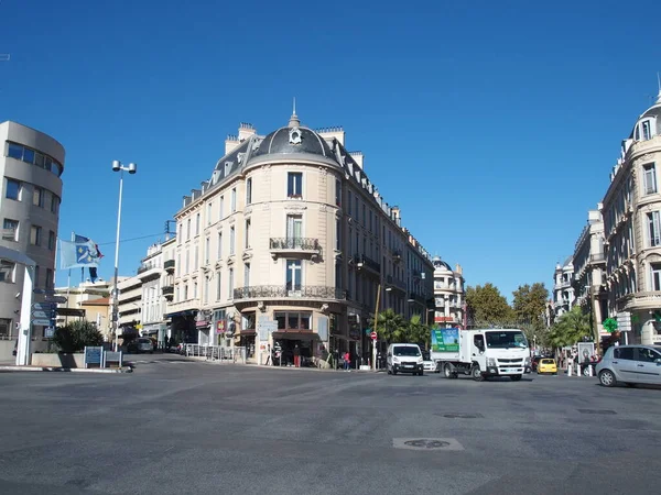 Intersection Several Streets Cannes France — Fotografia de Stock