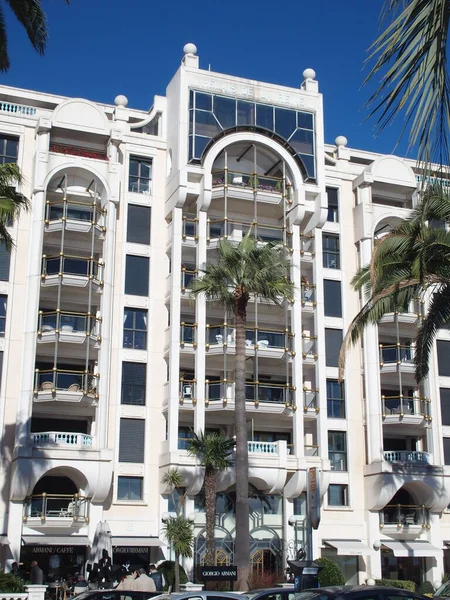Elegant Building Boulevard Croisette Cannes France —  Fotos de Stock