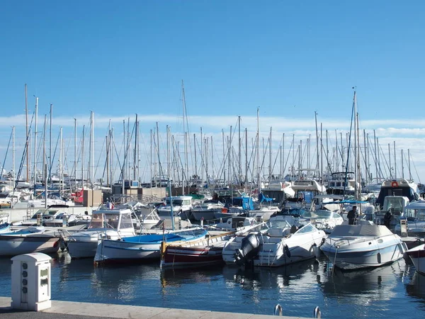 Boats Marina Cannes France — ストック写真