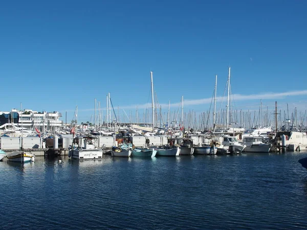 Boats Marina Cannes France — 스톡 사진