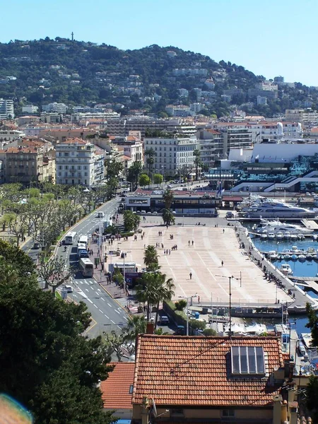 Vista Sobre Cannes França Centro Festival — Fotografia de Stock