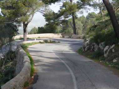 Puig (dağ) de San Salvador, Mallorca, Balearic Adası, İspanya