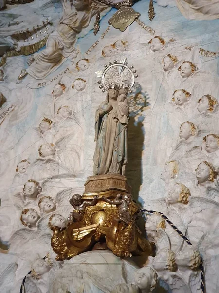Socha Marie Klášterním Kostele San Salvador Mallorca Baleárské Ostrovy Španělsko — Stock fotografie