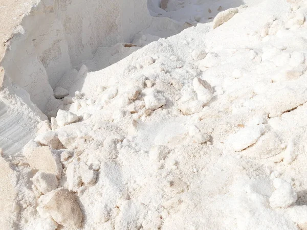 Close Salt Salt Mountain Trenc Salt Fields Mallorca Balearic Islands — Stock Photo, Image