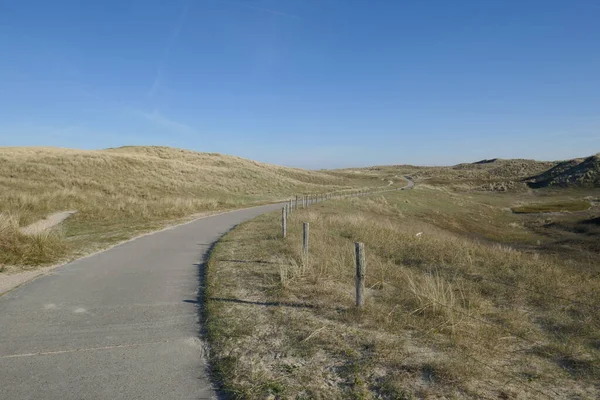 Weg Durch Die Dünen Der Nordsee Hier Bei Julianadorp Nordholland — Stockfoto