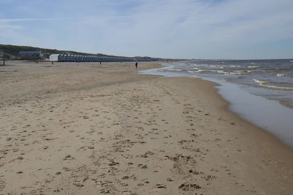 Expansión Sin Fin Playa Holanda Del Norte Los Países Bajos —  Fotos de Stock