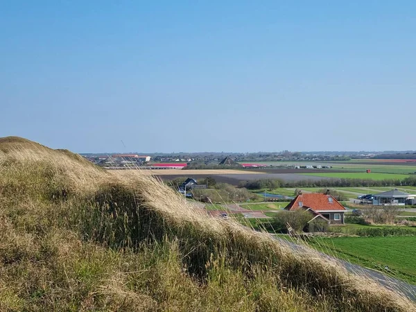 Widok Grzbiet Wydmowy Pobliżu Julianadorp Holandia Północna Holandia — Zdjęcie stockowe