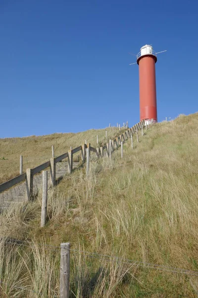 Leuchtturm Grote Kaap Großes Kap Zwischen Julianadorp Und Callantsoog Nord — Stockfoto