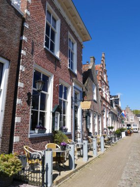 Hollanda Sloten (Frizce) Sleat, Friesland, Hollanda 'da restoranları ve kafeleri olan Voorstreek Caddesi