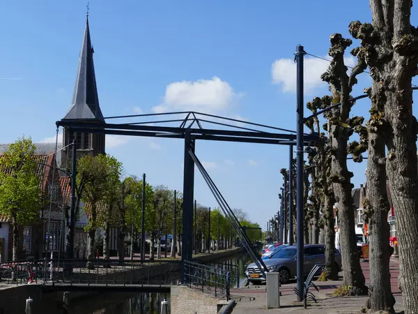 Ponte Holandesa Típica Balk Friesland Países Baixos — Fotografia de Stock