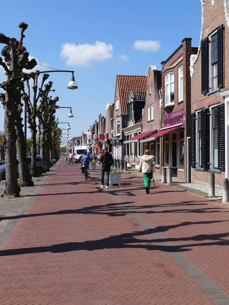 Winkelen Hoofdstraat Van Balk Friesland Nederland — Stockfoto