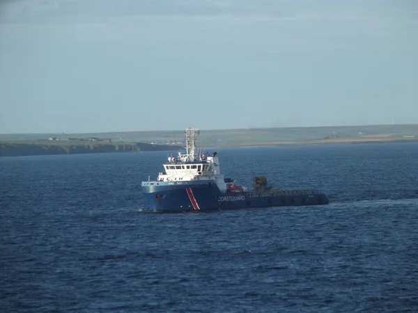 Coastguard Ship Orkney Mainland Orkney Islands Scotland United Kingdom — Fotografia de Stock