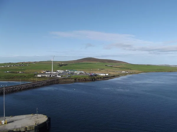 View Orkney Mainland Right Causeway Cruise Ship Terminal — ストック写真