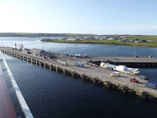 Cruise Ship Pier Kirkwall Orkney Mainland Orkney Islands Scotland United — Stockfoto