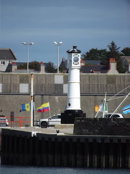 Kis Világítótorony Kirkwall Harbour Orkney Mainland Orkney Szigetek Skócia Egyesült — Stock Fotó