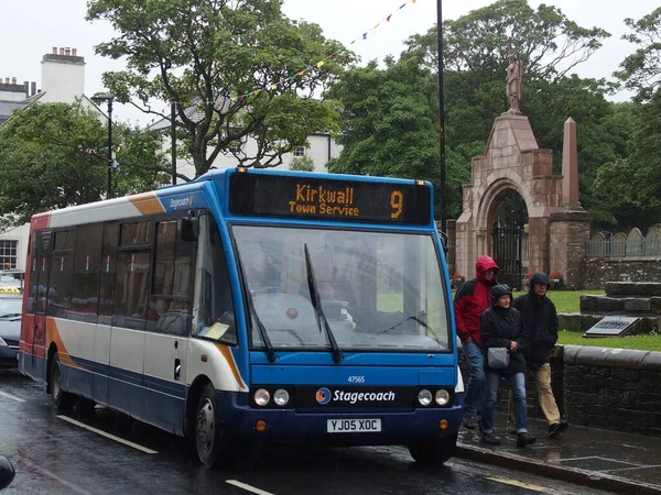 Public Transport Kirkwall Orkney Islands Scotland United Kingdom Rains Lot — Stockfoto