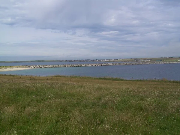 Built World War Causeways Churchill Barriers Connect Some Orkney Islands — Foto de Stock