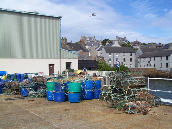 Trp Pots Fishing Gear Stromness Orkney Mainland Orkney Islands Scotland — стоковое фото