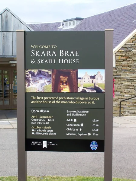 Stone Age Archaeological Site Skara Brae Orkney Mainland Orkney Islands — Stockfoto