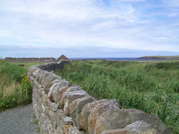 Jagged Walls Skara Brae Orkney Mainland Orkney Islands Scotland United — Stock fotografie