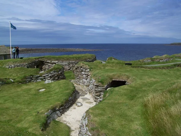 Sítio Arqueológico Idade Pedra Skara Brae Orkney Continental Orkney Islands — Fotografia de Stock